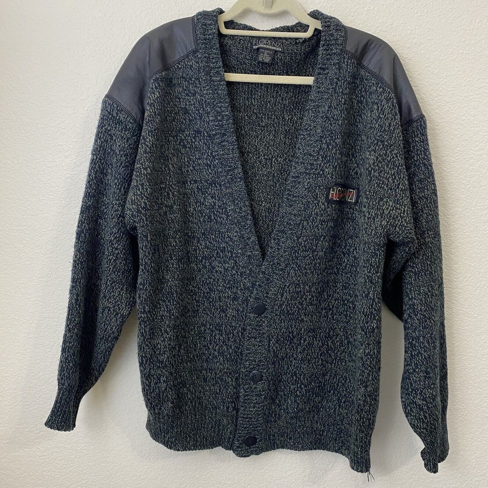 Florenzi Collection Vtg Mens Sweater Cardigan Size Small Grandpacore